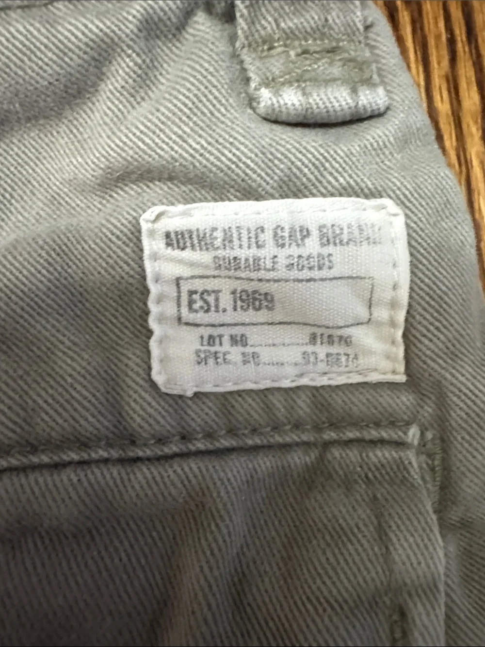 2006 GAP Kids Cargo Shorts Size 6 Khaki Olive Y2K Utility Pockets 100% Cotton